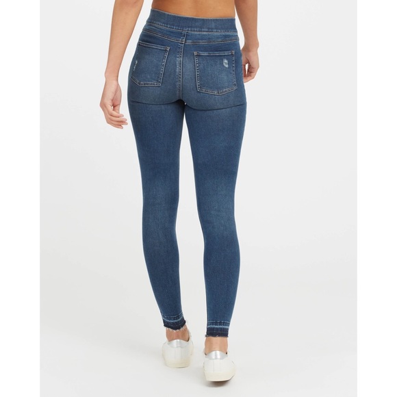 SPANX | Distressed Ankle Skinny Jeans - Picture 4 of 7